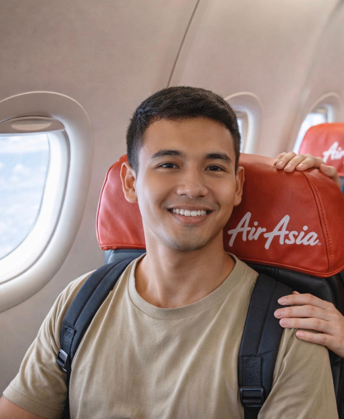 Traveler on AirAsia flight