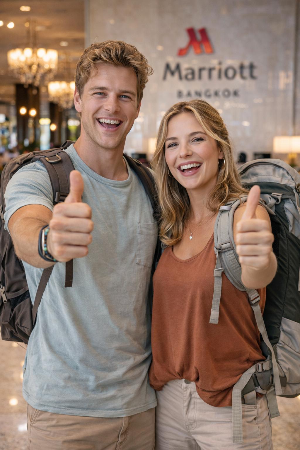 Couple at Marriott Bangkok
